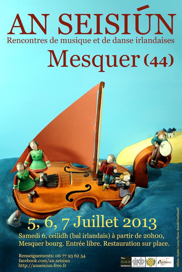 Affiche An Seisiún, festival de musique irlandaise à Mesquer